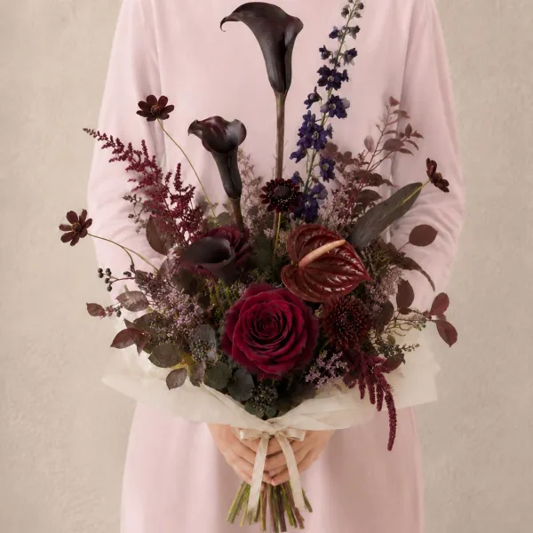 Ébène, création florale ROZFLEURS